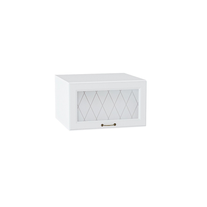 Шкаф верхний горизонтальный остекленный глубокий Ницца