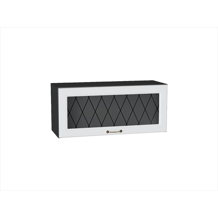 Шкаф верхний горизонтальный остекленный Ницца