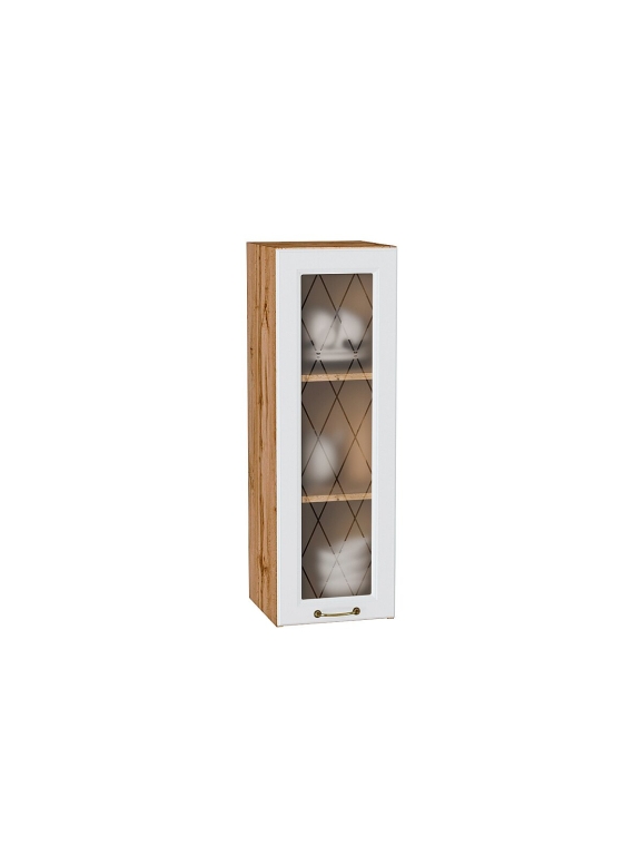 Шкаф верхний с 1-ой остекленной дверцей Ницца