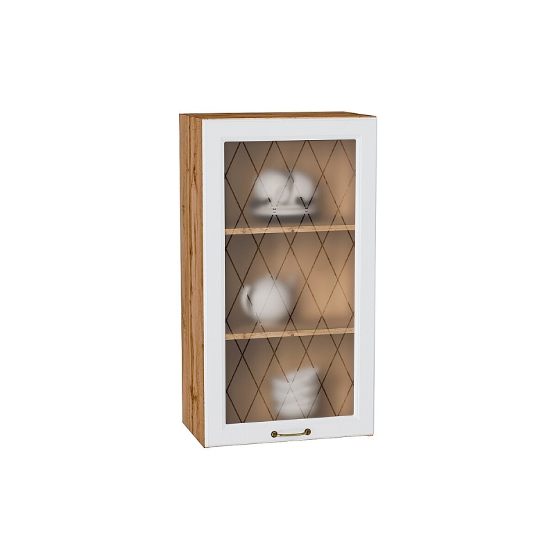 Шкаф верхний с 1-ой остекленной дверцей Ницца