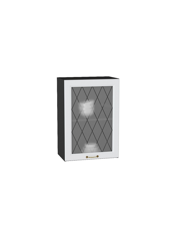 Шкаф верхний с 1-ой остекленной дверцей Ницца