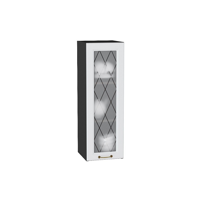 Шкаф верхний с 1-ой остекленной дверцей Ницца