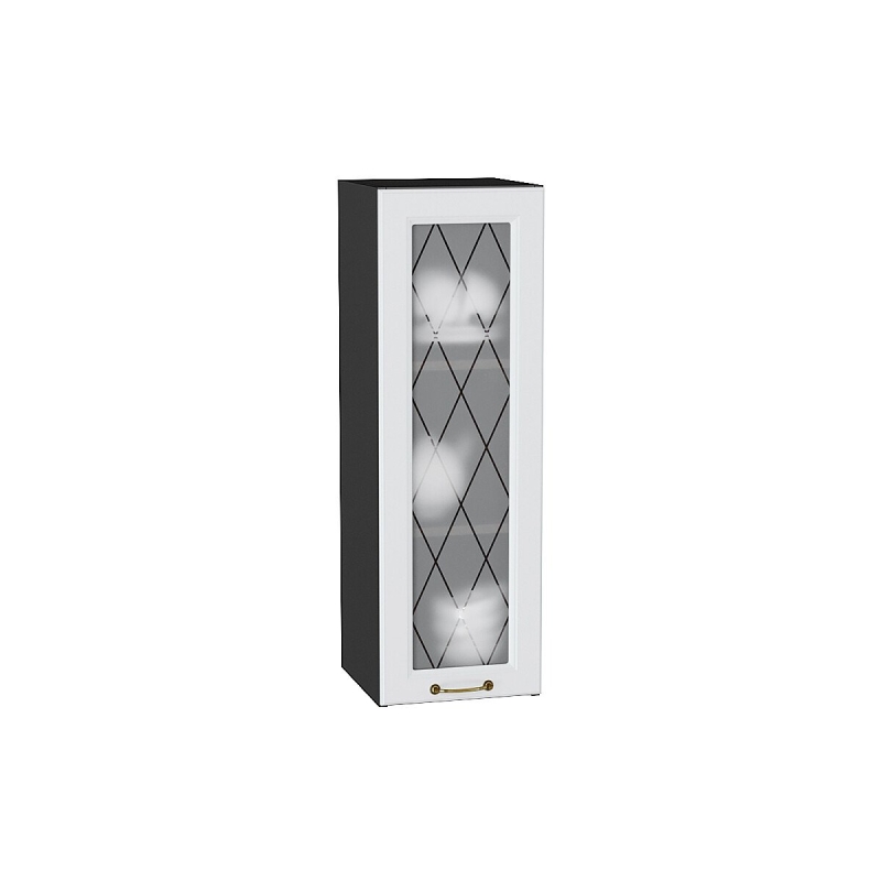 Шкаф верхний с 1-ой остекленной дверцей Ницца