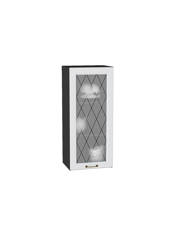 Шкаф верхний с 1-ой остекленной дверцей Ницца