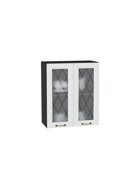 Шкаф верхний с 2-мя остекленными дверцами Ницца