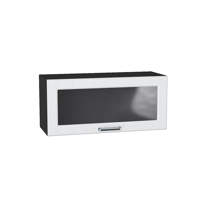 Шкаф верхний горизонтальный остекленный Прага