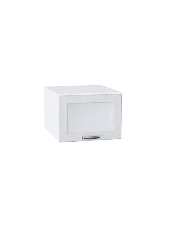 Шкаф верхний горизонтальный остекленный глубокий Прага