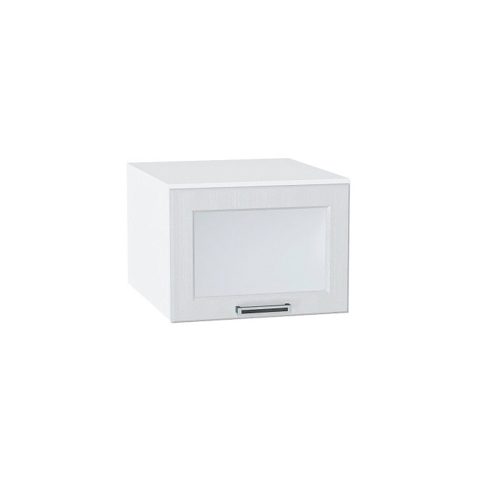 Шкаф верхний горизонтальный остекленный глубокий Прага