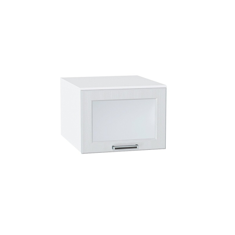 Шкаф верхний горизонтальный остекленный глубокий Прага