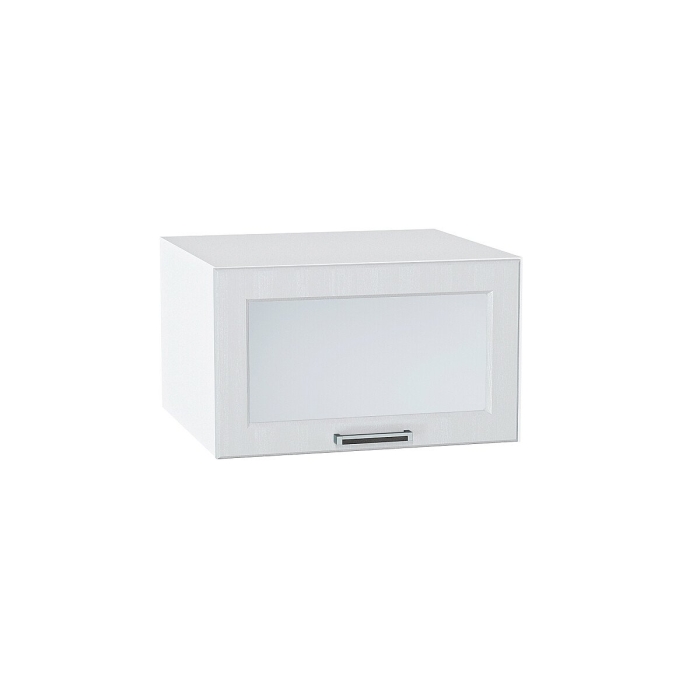 Шкаф верхний горизонтальный остекленный глубокий Прага