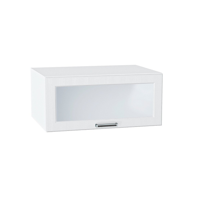 Шкаф верхний горизонтальный остекленный глубокий Прага