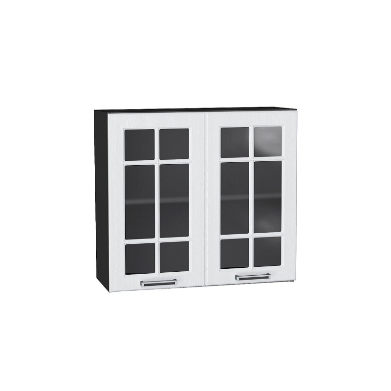 Шкаф верхний с 2-мя остекленными дверцами Прага