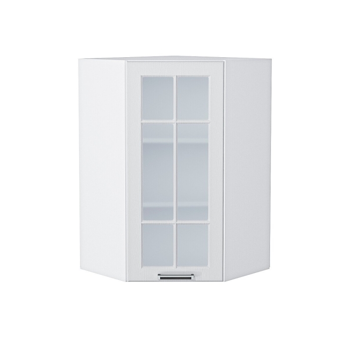 Шкаф верхний угловой остекленный Прага