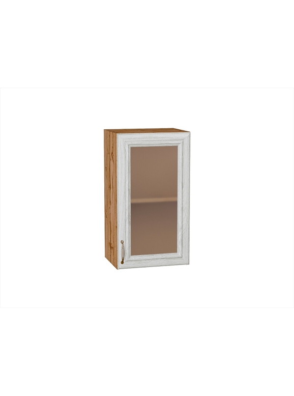 Шкаф верхний с 1-ой остекленной дверцей Шале