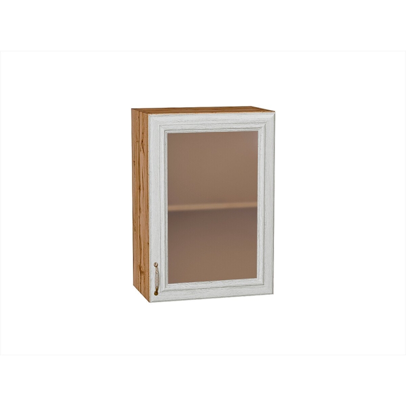 Шкаф верхний с 1-ой остекленной дверцей Шале