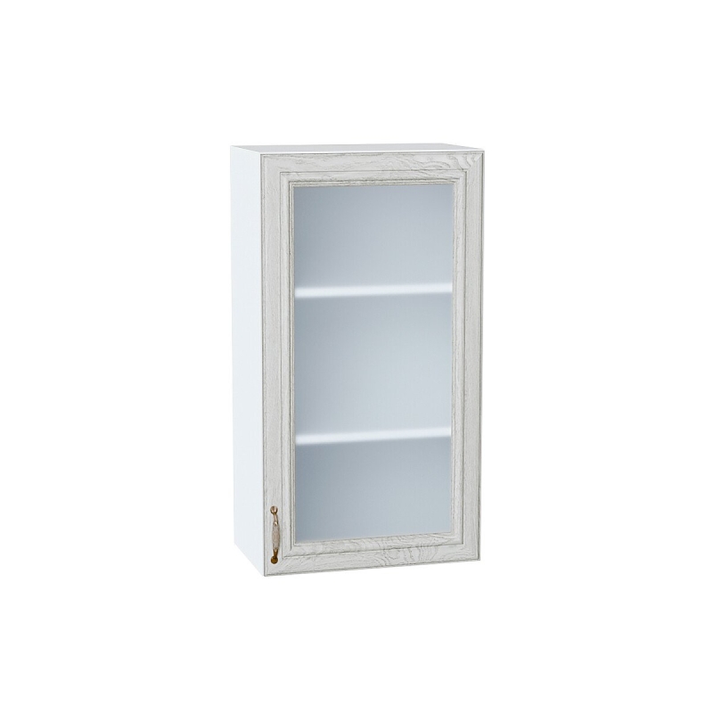 Шкаф верхний с 1-ой остекленной дверцей Шале