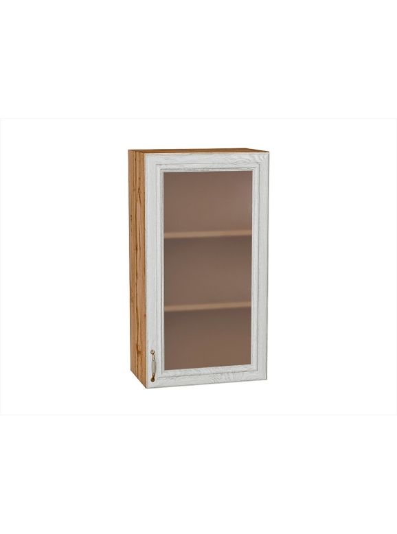 Шкаф верхний с 1-ой остекленной дверцей Шале