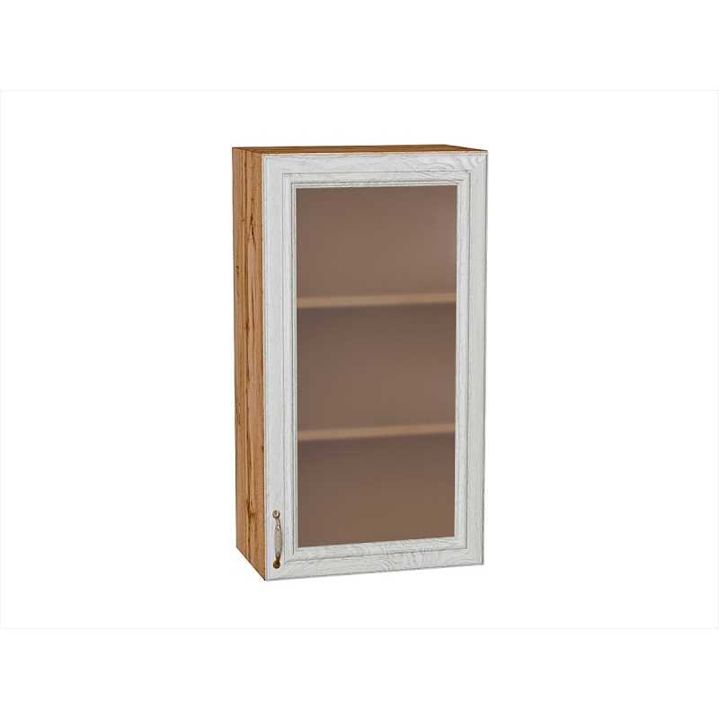 Шкаф верхний с 1-ой остекленной дверцей Шале