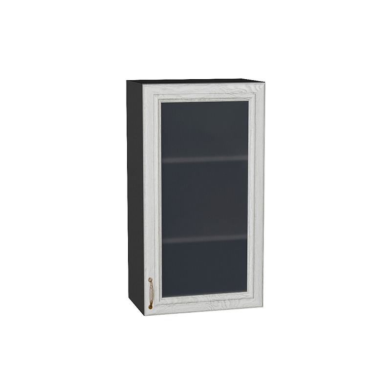 Шкаф верхний с 1-ой остекленной дверцей Шале