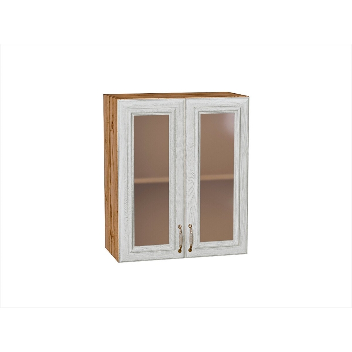 Шкаф верхний с 2-мя остекленными дверцами Шале