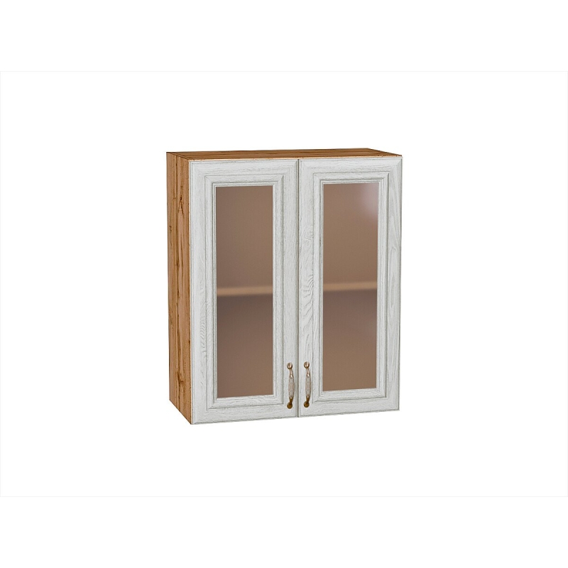 Шкаф верхний с 2-мя остекленными дверцами Шале