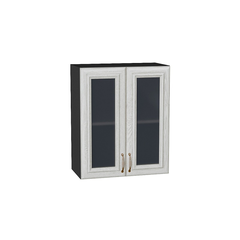 Шкаф верхний с 2-мя остекленными дверцами Шале