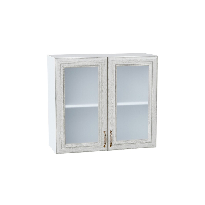 Шкаф верхний с 2-мя остекленными дверцами Шале