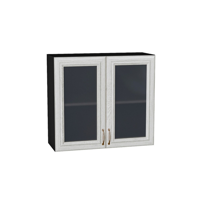 Шкаф верхний с 2-мя остекленными дверцами Шале