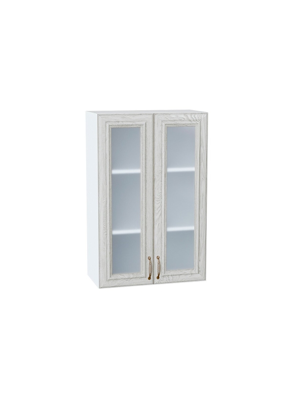 Шкаф верхний с 2-мя остекленными дверцами Шале