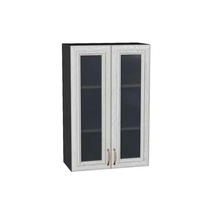 Шкаф верхний с 2-мя остекленными дверцами Шале