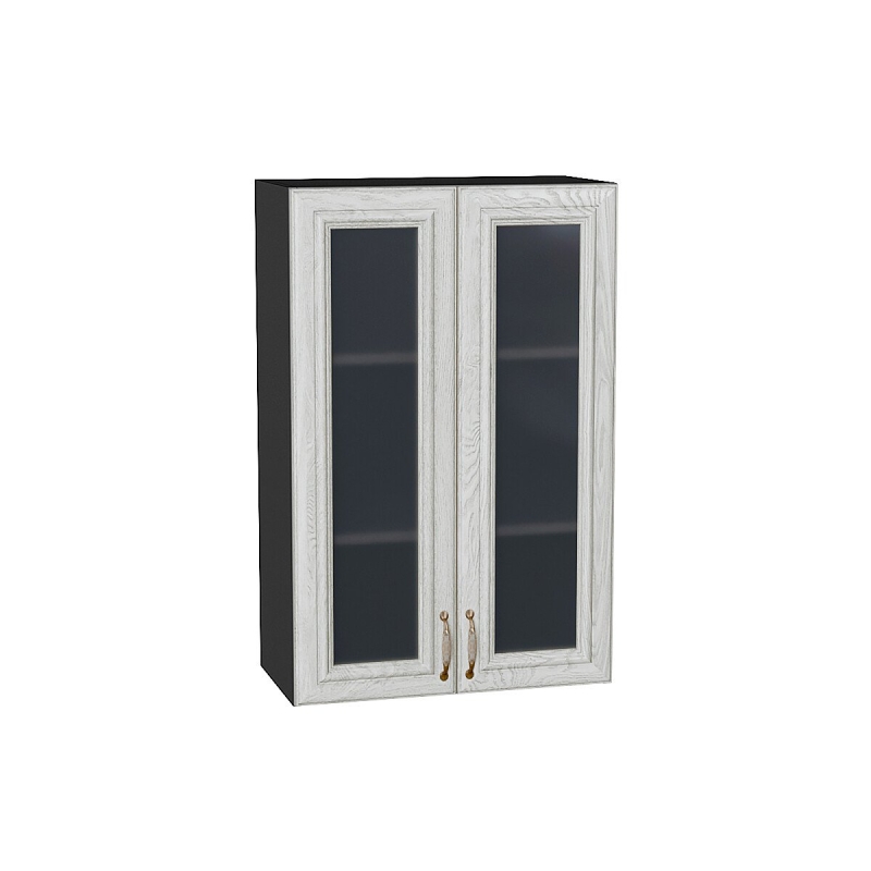 Шкаф верхний с 2-мя остекленными дверцами Шале