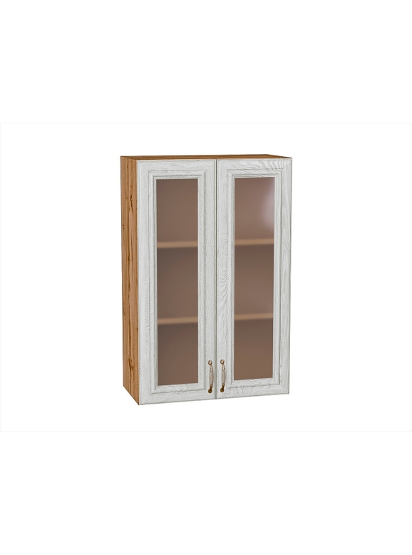 Шкаф верхний с 2-мя остекленными дверцами Шале