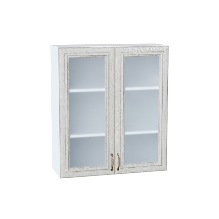 Шкаф верхний с 2-мя остекленными дверцами Шале