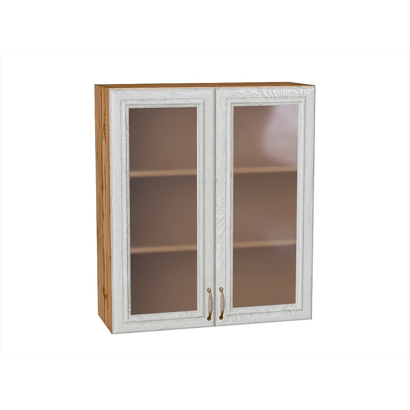 Шкаф верхний с 2-мя остекленными дверцами Шале