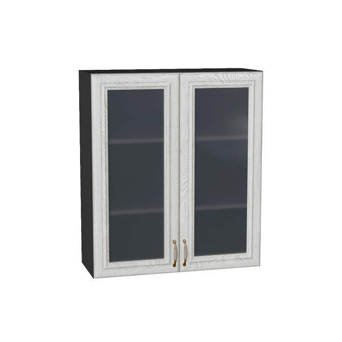 Шкаф верхний с 2-мя остекленными дверцами Шале