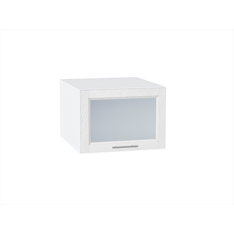 Шкаф верхний горизонтальный остекленный глубокий Сканди