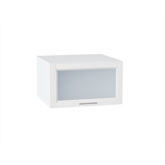 Шкаф верхний горизонтальный остекленный глубокий Сканди