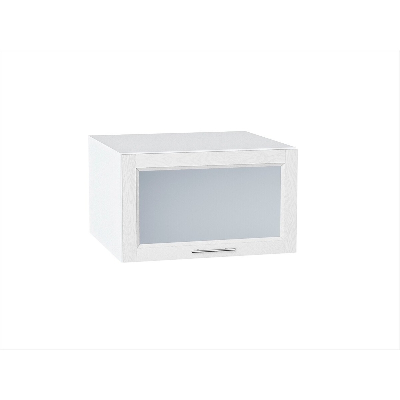 Шкаф верхний горизонтальный остекленный глубокий Сканди