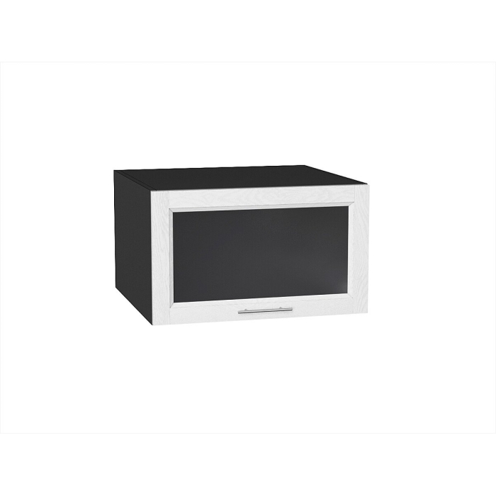 Шкаф верхний горизонтальный остекленный глубокий Сканди