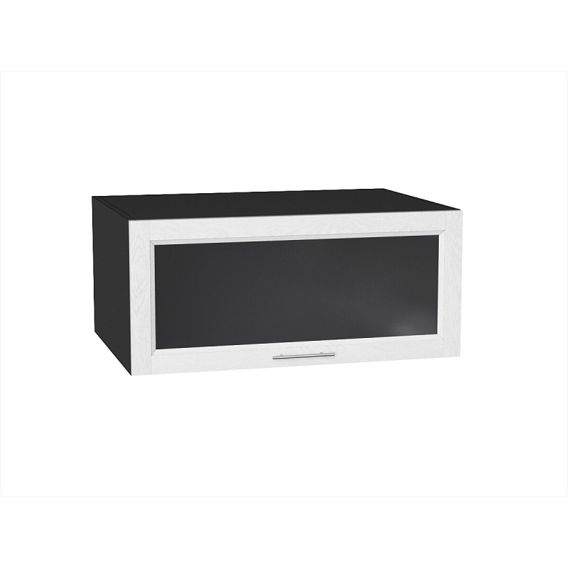 Шкаф верхний горизонтальный остекленный глубокий Сканди