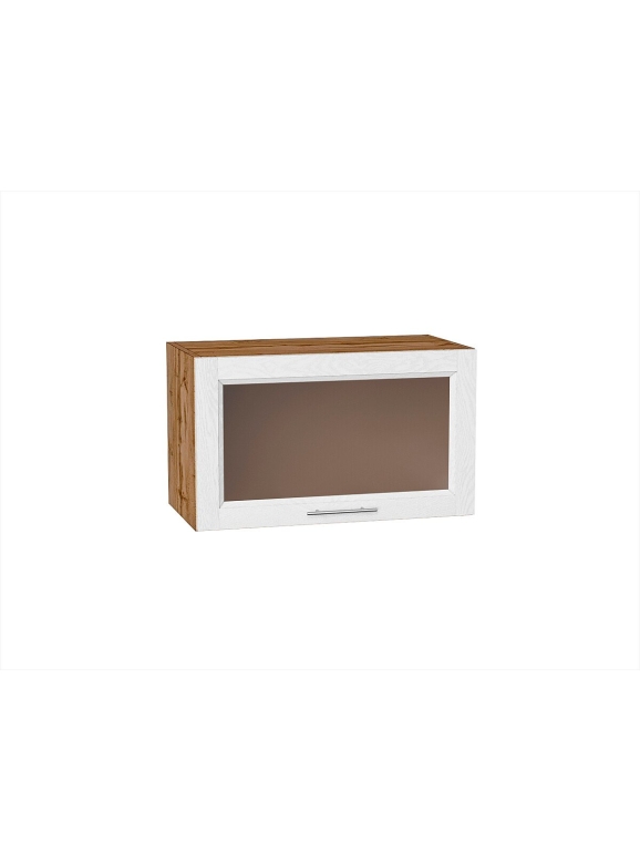 Шкаф верхний горизонтальный остекленный Сканди