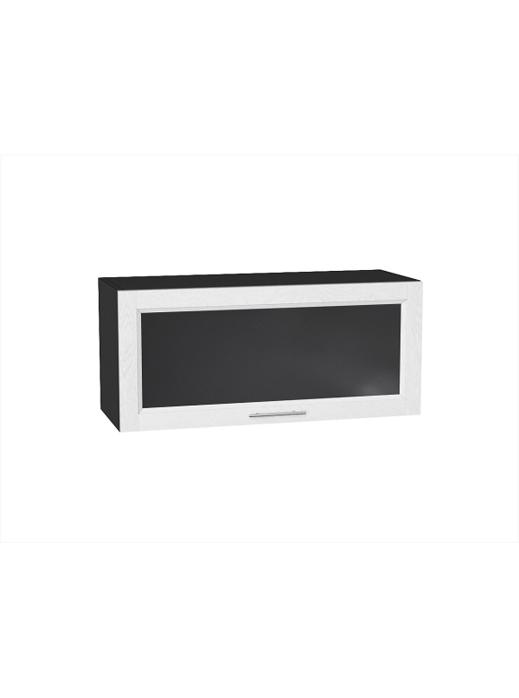 Шкаф верхний горизонтальный остекленный Сканди