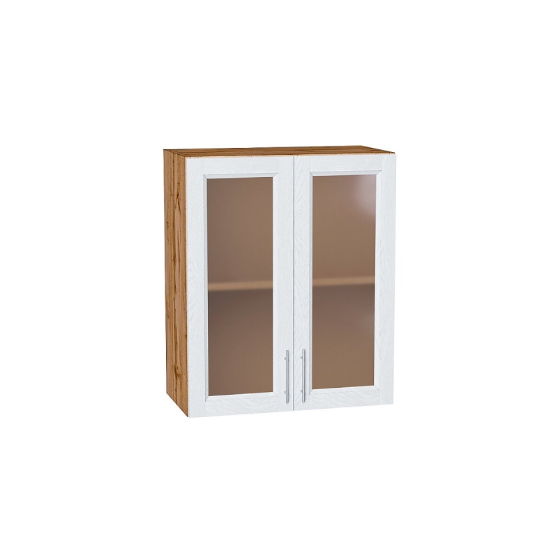 Шкаф верхний с 2-мя остекленными дверцами Сканди