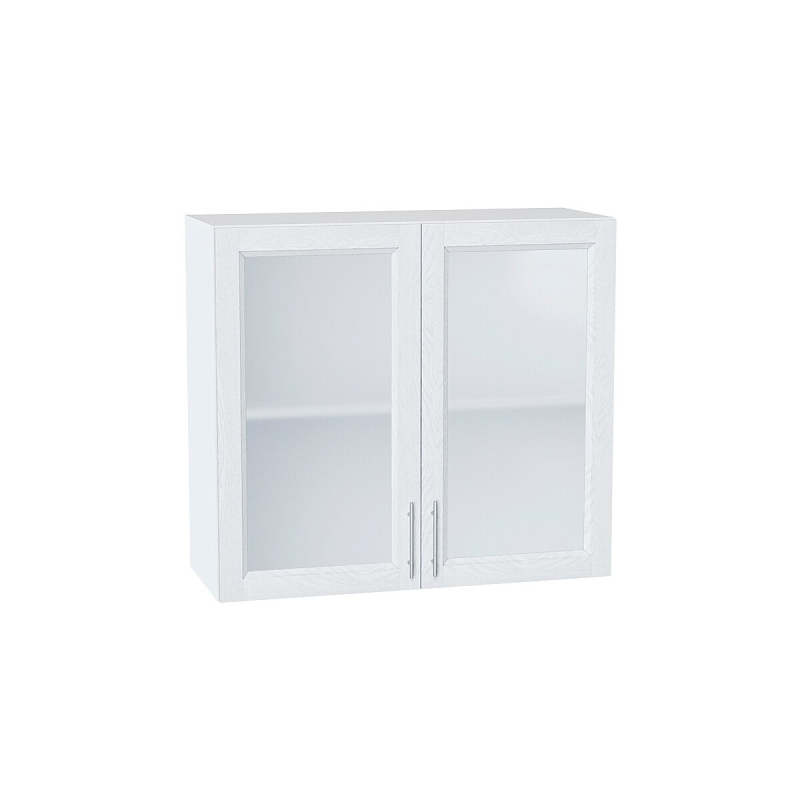 Шкаф верхний с 2-мя остекленными дверцами Сканди