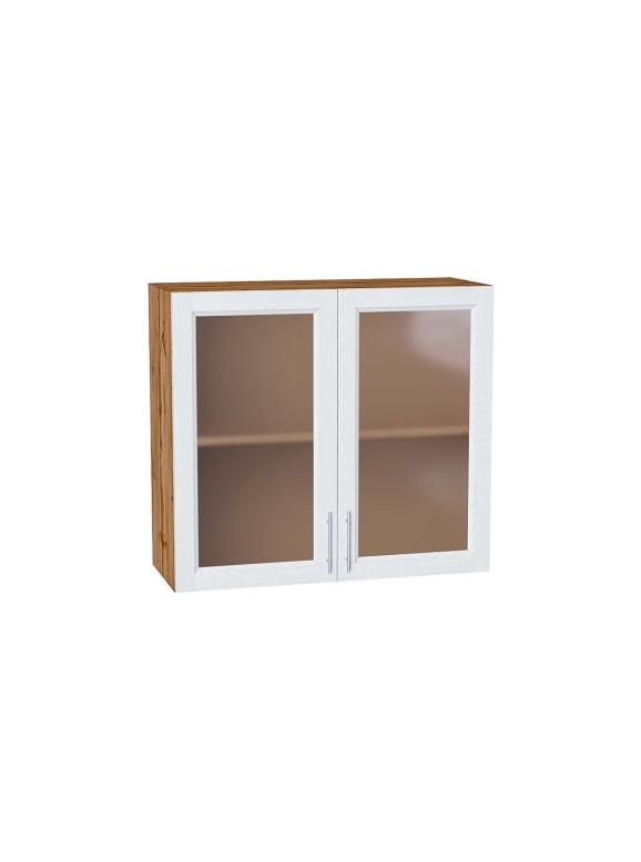 Шкаф верхний с 2-мя остекленными дверцами Сканди