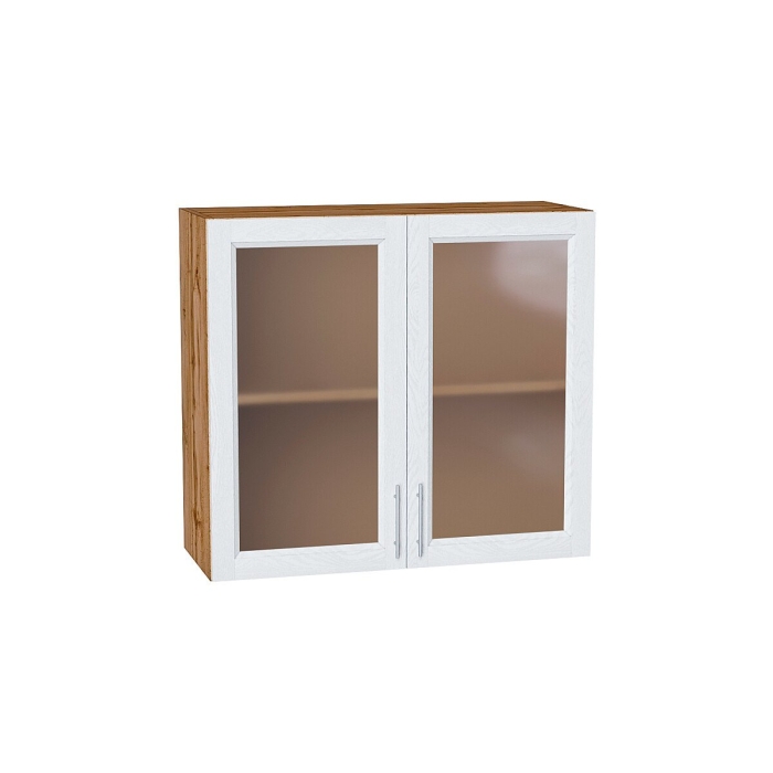 Шкаф верхний с 2-мя остекленными дверцами Сканди