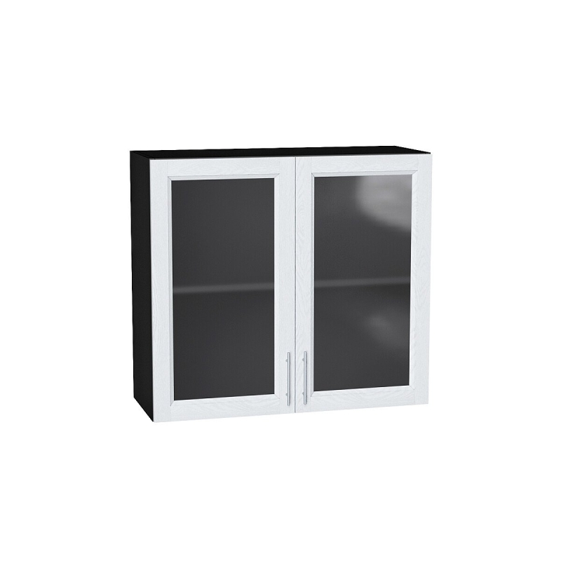 Шкаф верхний с 2-мя остекленными дверцами Сканди