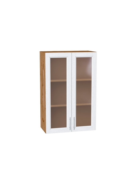 Шкаф верхний с 2-мя остекленными дверцами Сканди