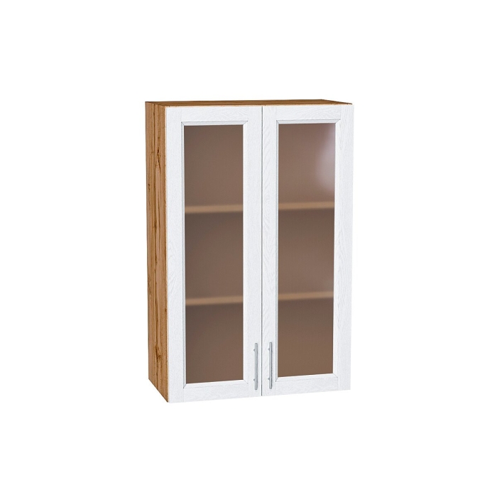 Шкаф верхний с 2-мя остекленными дверцами Сканди