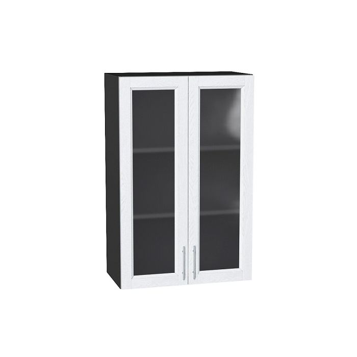 Шкаф верхний с 2-мя остекленными дверцами Сканди